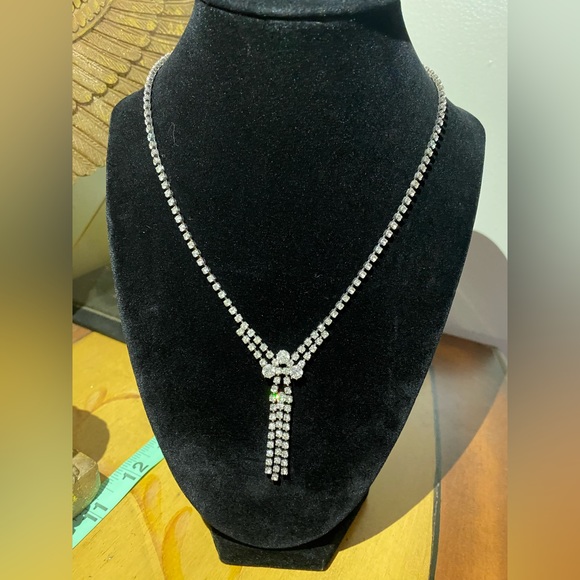 Vintage rhinestone necklace - Picture 8 of 9